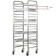 Stainless steel rack trolley for 14 GN 2/1 Gastronorm. CA1486R - Forcar Multiservice