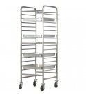 Stainless steel rack trolley for 14 GN 2/1 Gastronorm.  CA1486R