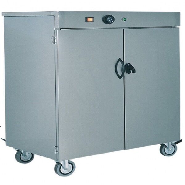 Stainless steel careened plate warmer cabinet for up to 100 plates. MS1862 - Forcar Multiservice