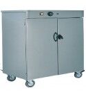 Stainless steel careened plate warmer cabinet for up to 100 plates. MS1862