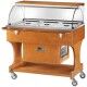 Positive refrigerated trolley, static with dome. Forcar CLR2787 - Forcar Multiservice
