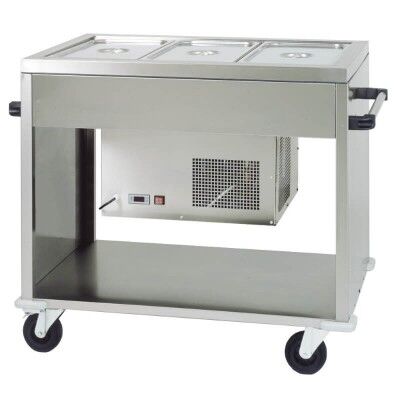Stainless steel refrigerated display trolley. CAR2779 - Forcar