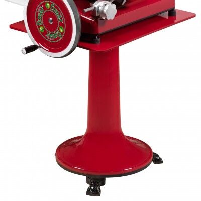 Pedestal, stand for slicer Ø 300 with flywheel, red or black colour. - Fimar