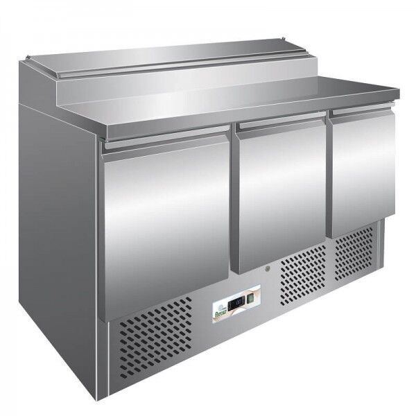 Forcold PS300-FC Refrigerated Saladette 3 doors positive - Forcold