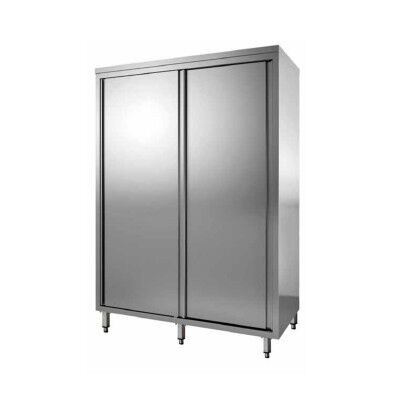 Stainless steel cabinets with sliding doors, depth 60 cm - Forcar