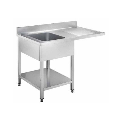 Cantilevered stainless steel sink with one basin - Forcar