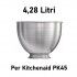 4.28L replacement bowl without handle for KitchenAid PK45 mixer