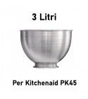 3L replacement bowl without handle for KitchenAid PK45 mixer