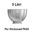 3L replacement bowl without handle for KitchenAid PK45 mixer