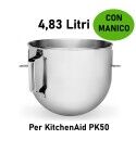 4.83L replacement bowl with handle for KitchenAid PK50 mixer