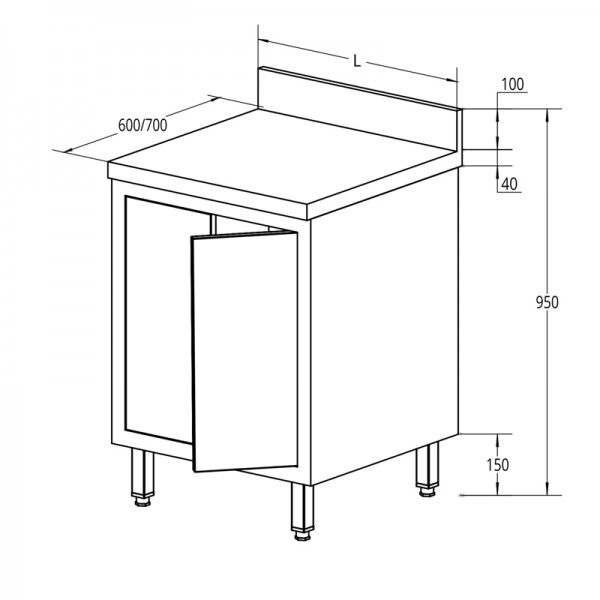 Armadi porte battenti INOX 304