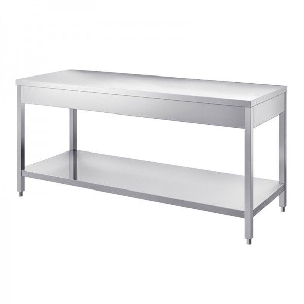 Forcar GDATS steel table depth 60 cm without splashback - Forcar Inox