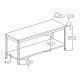Forcar GDATS steel table depth 70 cm with splashback - Forcar Inox