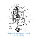 Exploded view for spare parts for Fimar Mixer MX40 - MX42