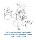 Esploso spare parts for Fimar 7SN - 12SN - 18SN spiral mixers