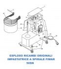 Exploded parts list for Fimar 50SN spiral kneading machines