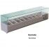 Forcar refrigerated ingredient display case - Forcold VRX18038-FC 180x38 cm