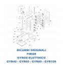 Esploso ricambi per gyros kebab elettrico Fimar GYR40 - GYR60 - GYR80 - GYR100