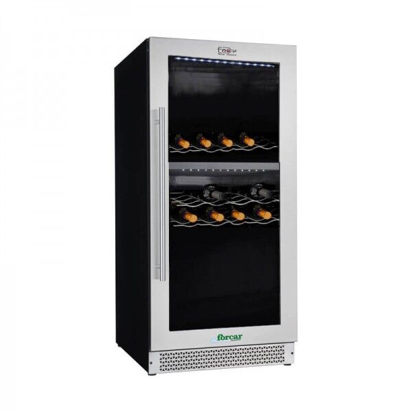 Ventilated refrigerated wine cabinet, model ENOLO GVI120D - Forcar Refrigerati