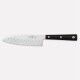 Santoku knife 16 cm. Sushi line with stainless steel perforated blade and POM handle. 2 mm thick. 3343 - Coltellerie Paolucci