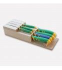 Drawer knife block made of beech wood with set of 7 imperial line knives. 4096