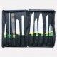 Nylon chef handle bag with 11 knife set imperial line. 4993 - Paolucci Cutlery.