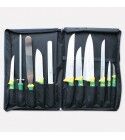 Nylon chef handle bag with 11 knife set imperial line. 4993