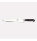 Forged roasting knife. Master Chef line narrow stainless steel blade and POM handle. 30 cm blade. 3007