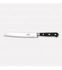 Forged bread knife. Master Chef line stainless steel serrated blade and POM handle. 20 cm blade. 3010