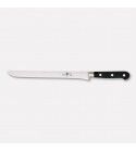 Forged ham knife. Master Chef line narrow stainless steel blade and POM handle. 30 cm blade. 3013