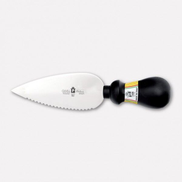 Cheese knife with toothed 14 cm Stainless Steel blade and Nylon handle. Millennium3 line. 567 - Coltellerie Paol...