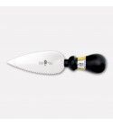 Cheese knife with toothed 14 cm Stainless Steel blade and Nylon handle. Millennium3 line. 567