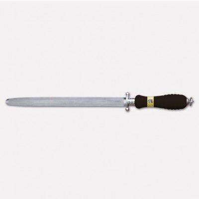 Oval chromium-plated sharpener 30 cm. Millennium3 line POM handle. 512 - Coltellerie Paolucci