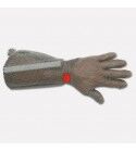 Stainless steel 5 finger glove with forearm and hook, Various sizes available. 9001