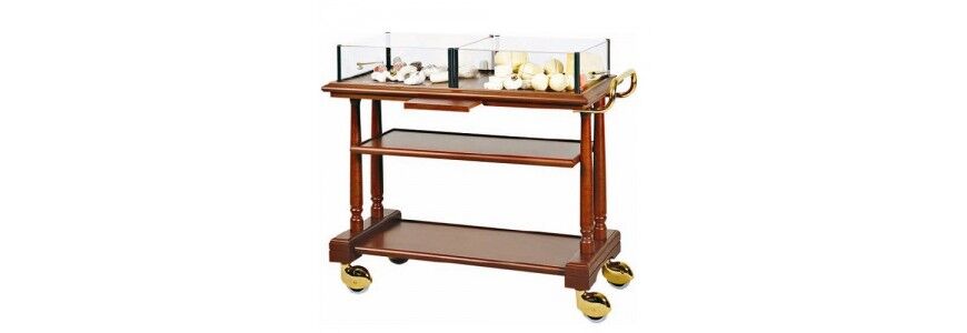 Carts for desserts, cheeses and appetizers