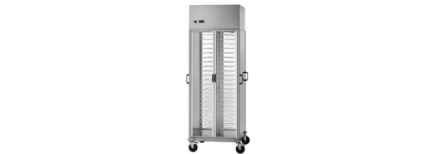Refrigerated trolleys for trays and dishes