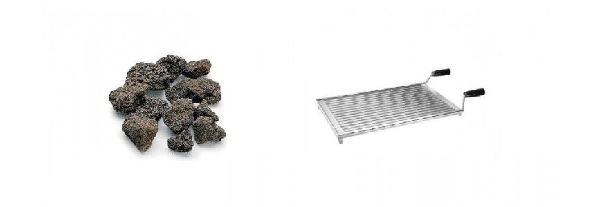 Accessories for lava stone grills